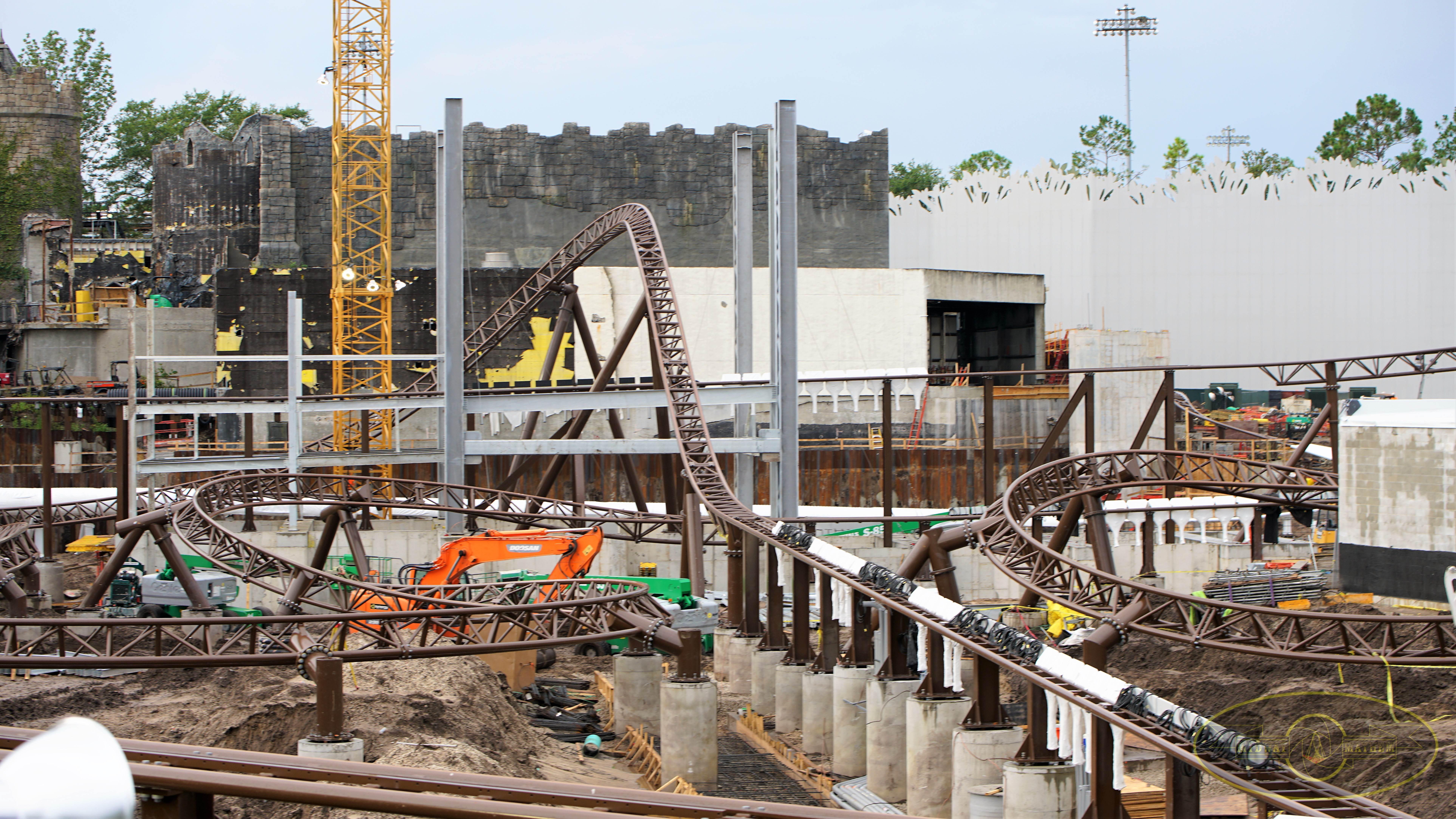 Universal Orlando Resort Construction Update 7.26.18 Potter Coaster Work & JP Markings!