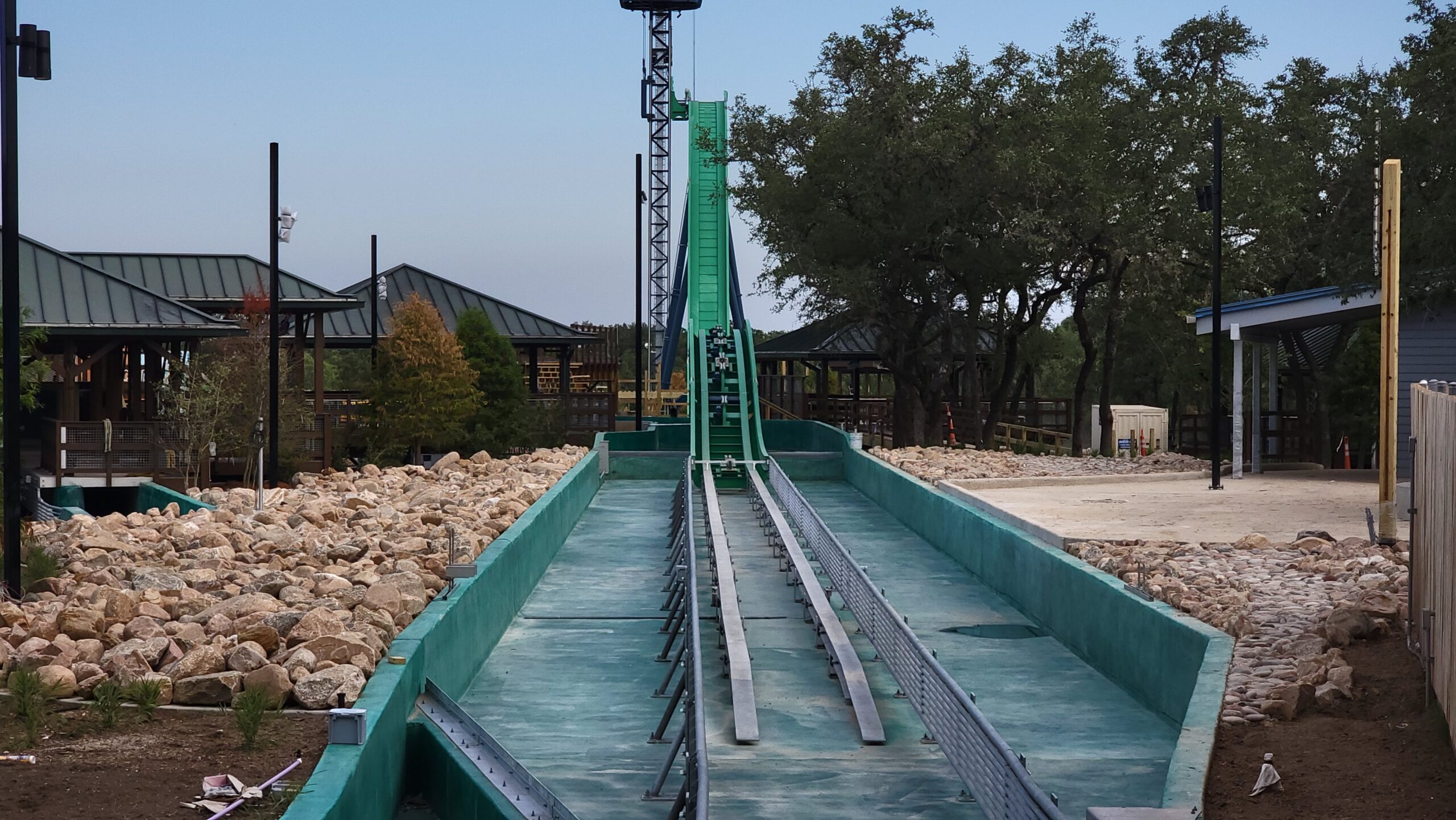 SeaWorld San Antonio Catapult Falls Construction Update 6.12.23 Testing Soon!