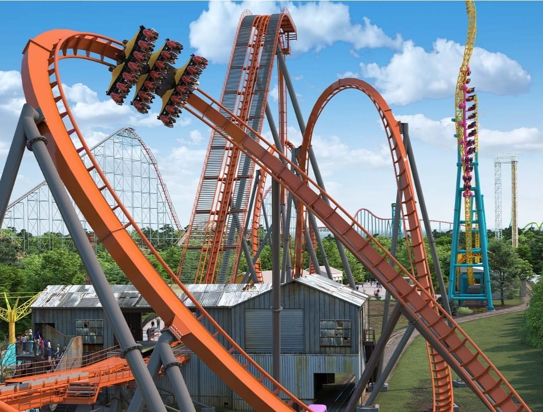 Dorney Park Iron Menace NEW 2024 Roller Coaster!