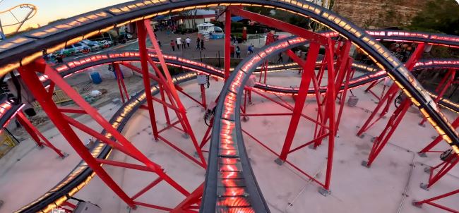 Six Flags Fiesta Texas NEW Kid Flash Cosmic Coaster POV!