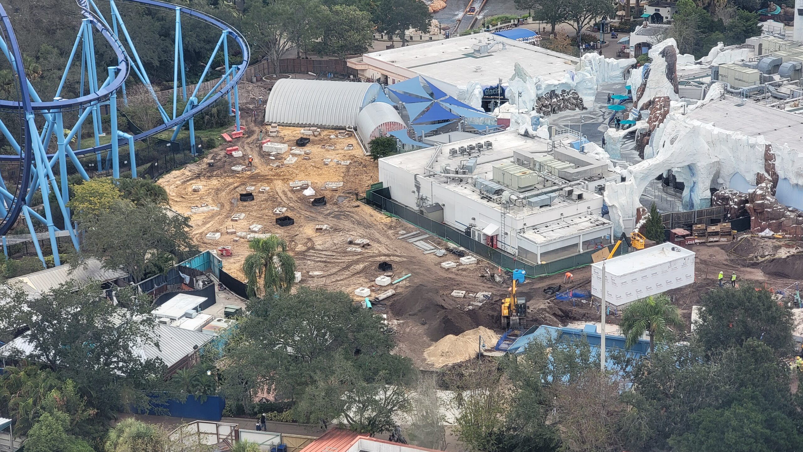 SeaWorld Orlando | Penguin Trek New For 2024 Roller Coaster | Construction Update 11.28.23