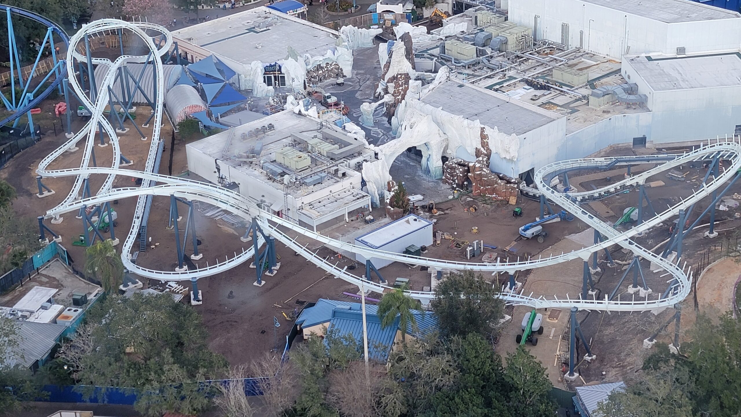 SeaWorld Orlando | Penguin Trek Roller Coaster | Construction Update 2.8.24